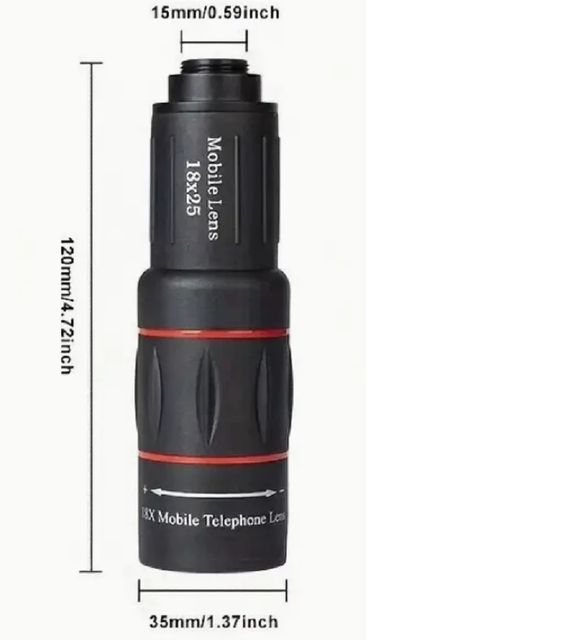 Universal Smartphone External Telephoto Camera Lens, Portable Mobile Phone Photography Auxiliary Lens