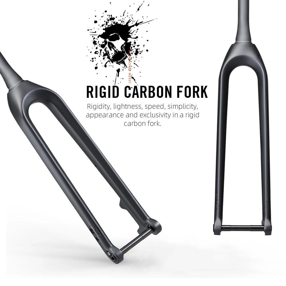 

2024 RYET Carbon Downhill Fork MTB Bicycle Front Fork 1-1/8"-1-1/2" Mountain Bike Rigid Forks Axle Thru 15x110mm TAPERED Parts
