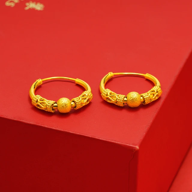 14K Gold Tapered Hoop Earrings – Baby Gold