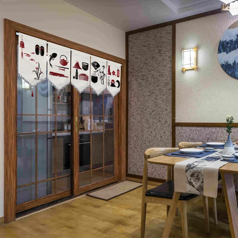 Japanese Noren Hanging Flag Living Room Dining Room Kitchen Door Curtain Partition Curtain Izakaya Sushi Restaurant Decor 4