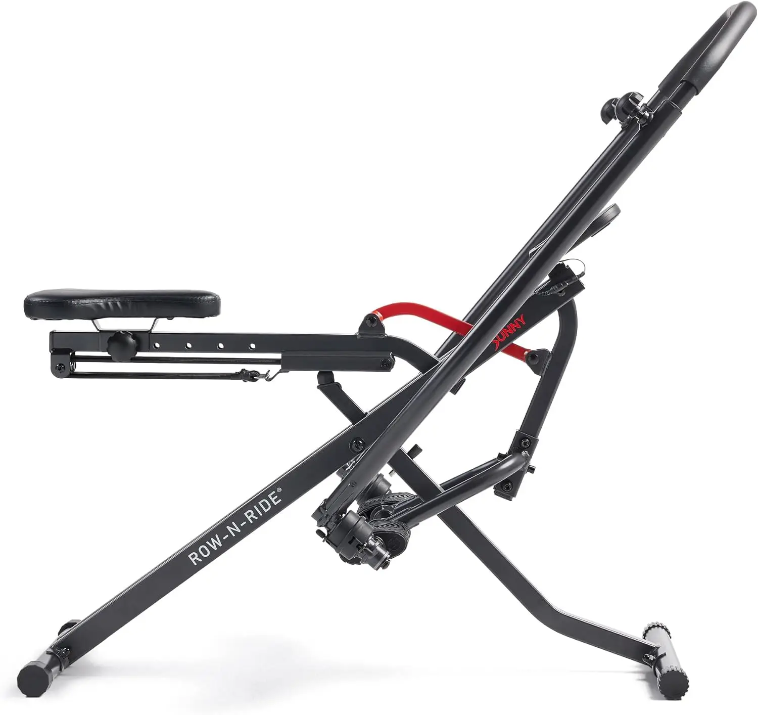 Health & Fitness Row-N-Ride Squat Assist Trainer for Glutes & Legs Workout with Adjustable Resistance