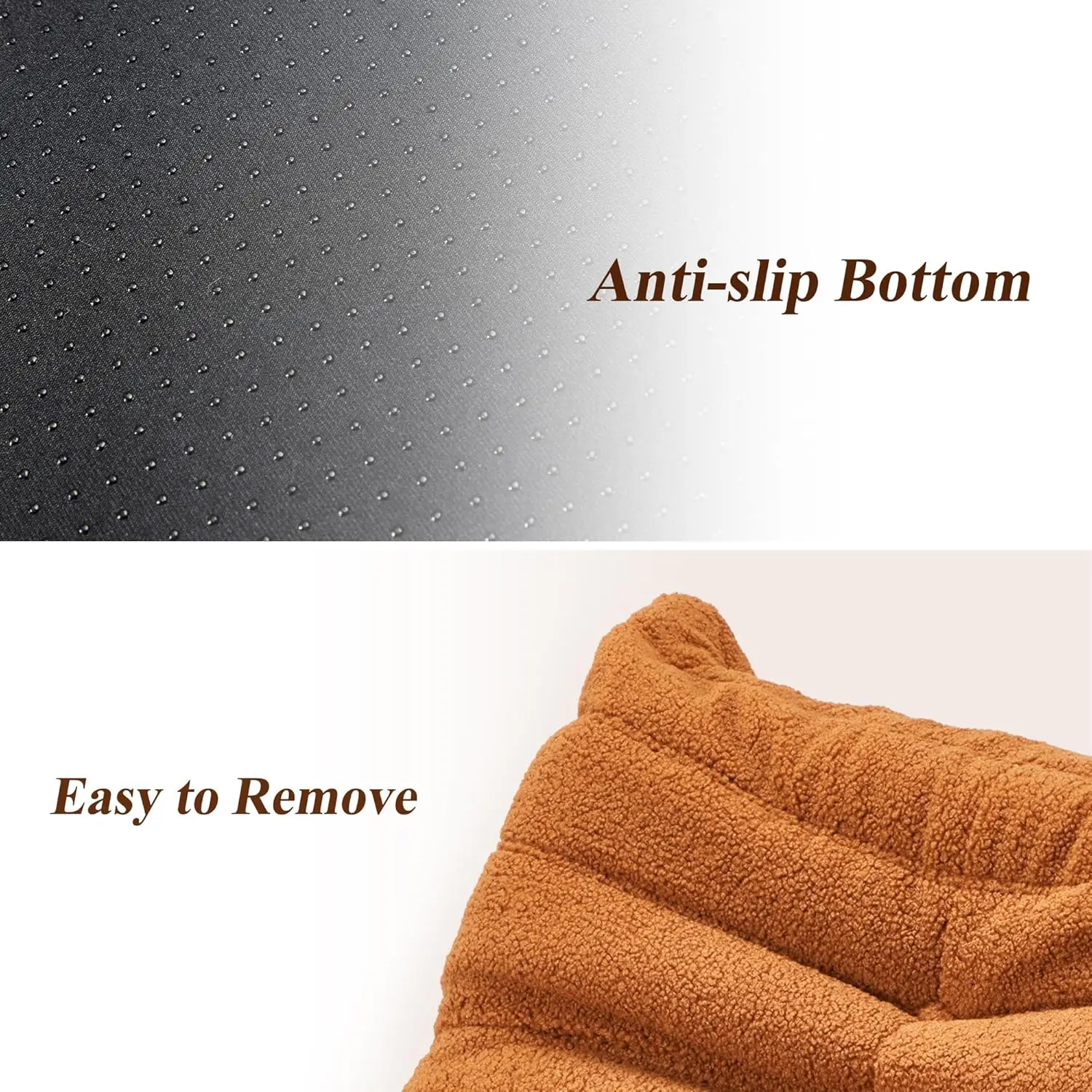 Bean Bag Chair Sofa Sack Big Beanbag Chair for Adults Fireside Bean Bag Lounger Memory Foam for Home, Apartment or Gaming