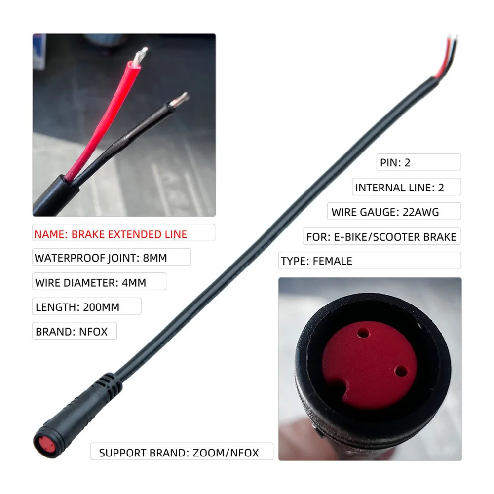 Wasserdichtes E-Bike Anschlusskabel 2-6 Polig - Julet Stecker Für Pedelec