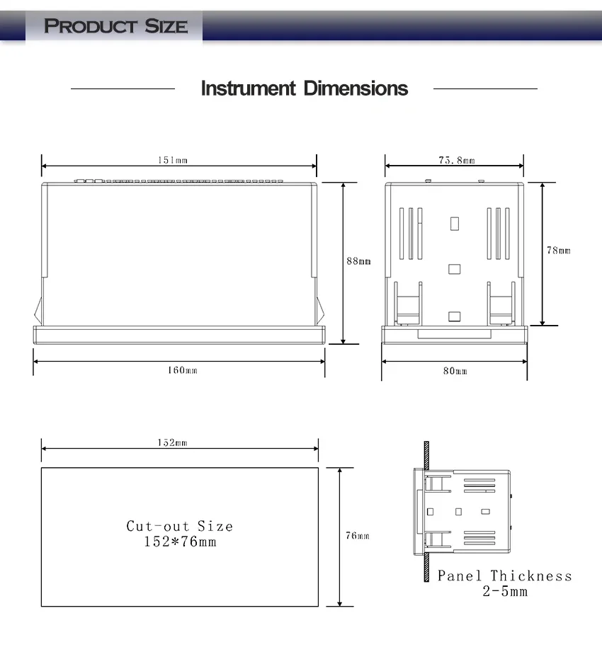 Multichannel Data Recorder PT100 K TC Temperature Sensor Datalogger Color Screen