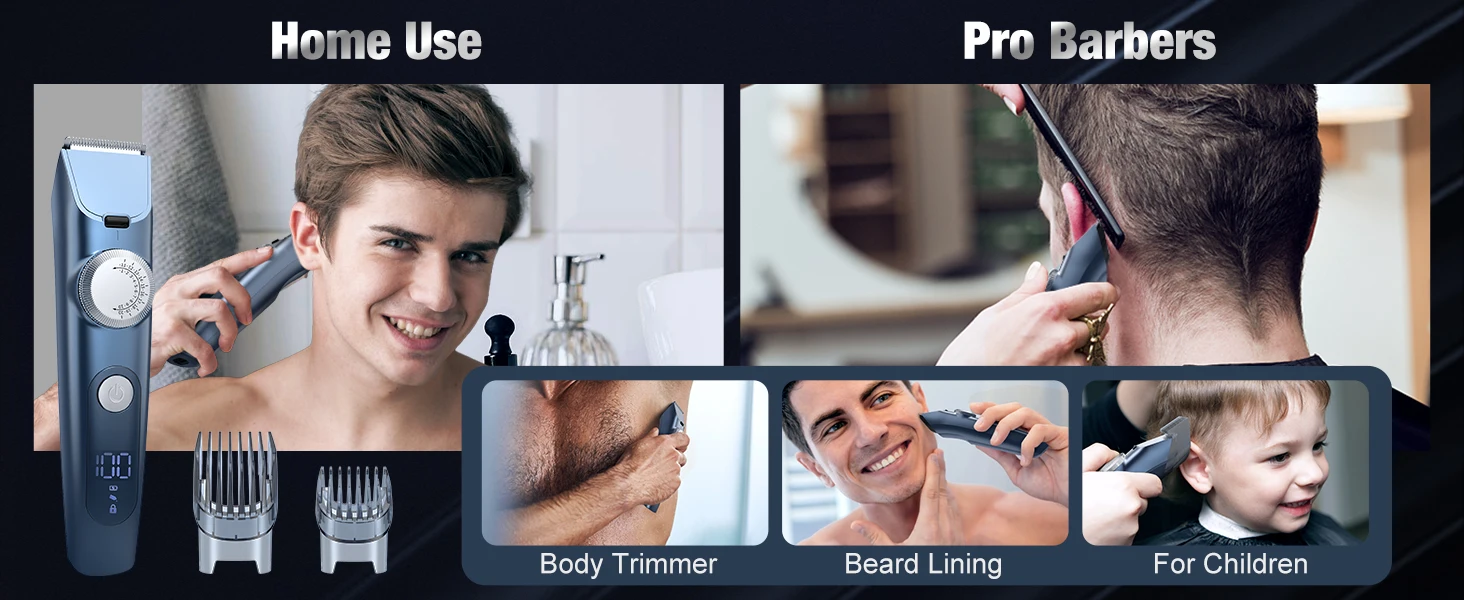 Description Picture 5 of itemSEJOY Beard Trimmer for Men Hair Clipper for Mustache Clippers for Hair Cutting Cordless  Hair Trimmer