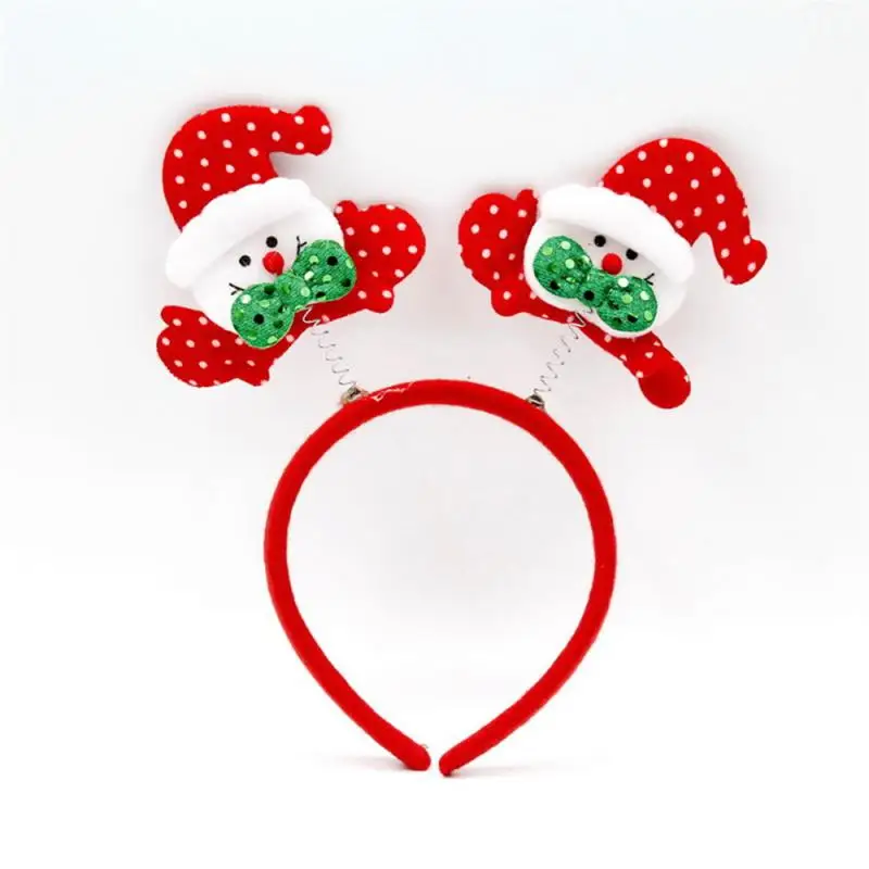 Christmas Decorative Headband Buckle Antlers Snowman Head Buckle Hoop Christmas Party Decorations Adult Childrens Headband