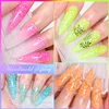 8PCS/Set Neon Snowflake Nail Glitter Sequins Gel Kit Nail Polish UV Semi Permanent Nail Art White Sequins Varnish Manicure Set 5