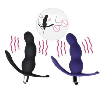 Plug Anale Femme Silicone Vibrating Butt Plug For Women Vibrator Anal Stimulator Anal Plug Tail In The Ass Sex Toys For Adult 18 3