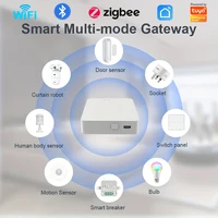 Tuya ฮับอัจฉริยะไร้สายบลูทูธไร้สายหลายรุ่นสะพาน WiFi บลูทูธ Zigbee การควบคุมการรีโมทแอปชีวิตอัจฉริยะทำงานร่วมกับ Alexa Google 4
