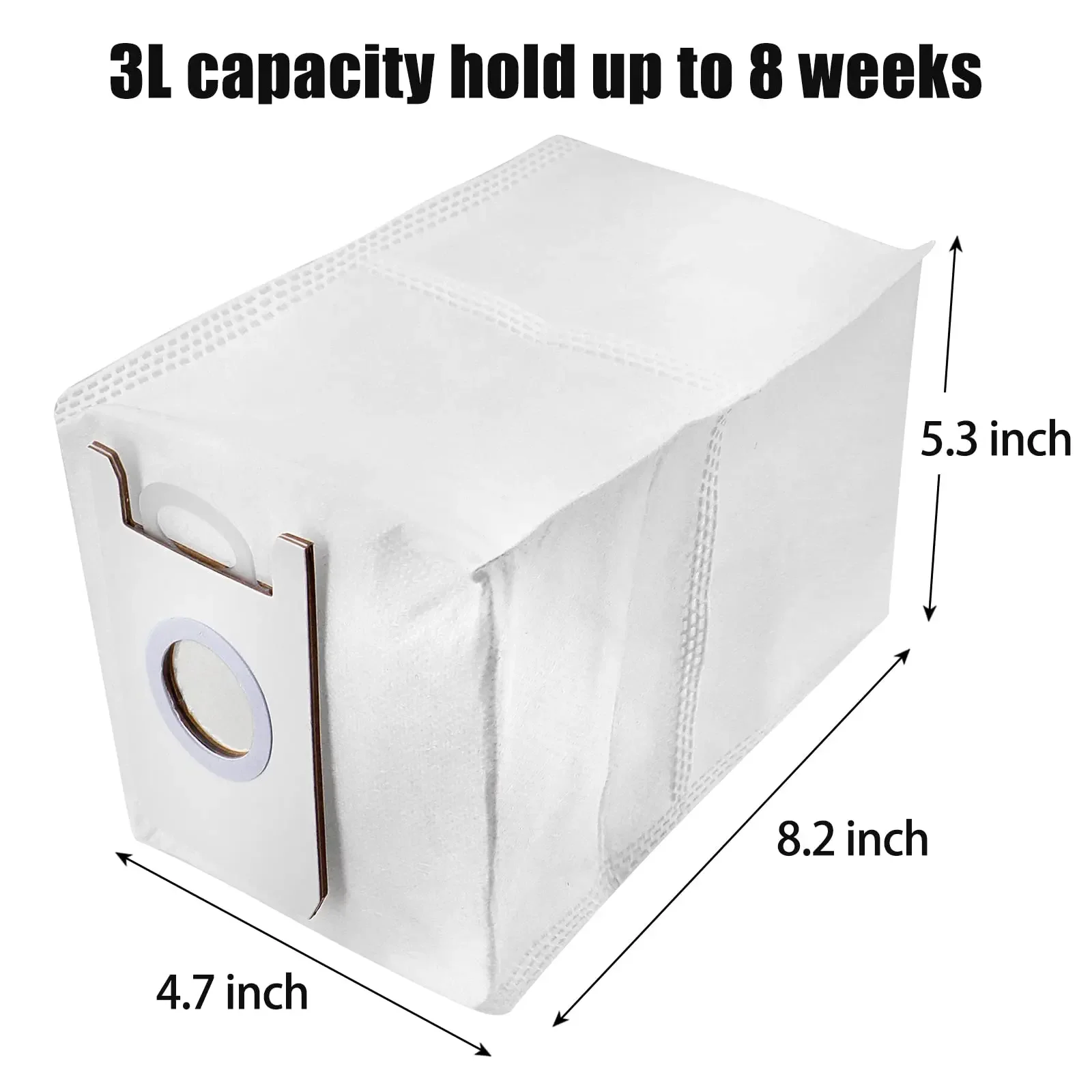 Cecotec Conga 2290 먼지 봉투 예비 부품 더러운 가방 쓰레기 봉투 로봇 교체 액세서리 용 진공 청소기 가방