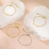 Bracelet avec nom personnalisé pour femmes et filles, boîte en acier inoxydable, chaîne avec lettres, Bracelets porte-bonheur personnalisés, Unique, cadeau de bijoux personnalisé