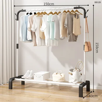Simple wardrobe household bedroom hanger dormitory assembly wardrobe cabinet modern simple rental room clothes collection art