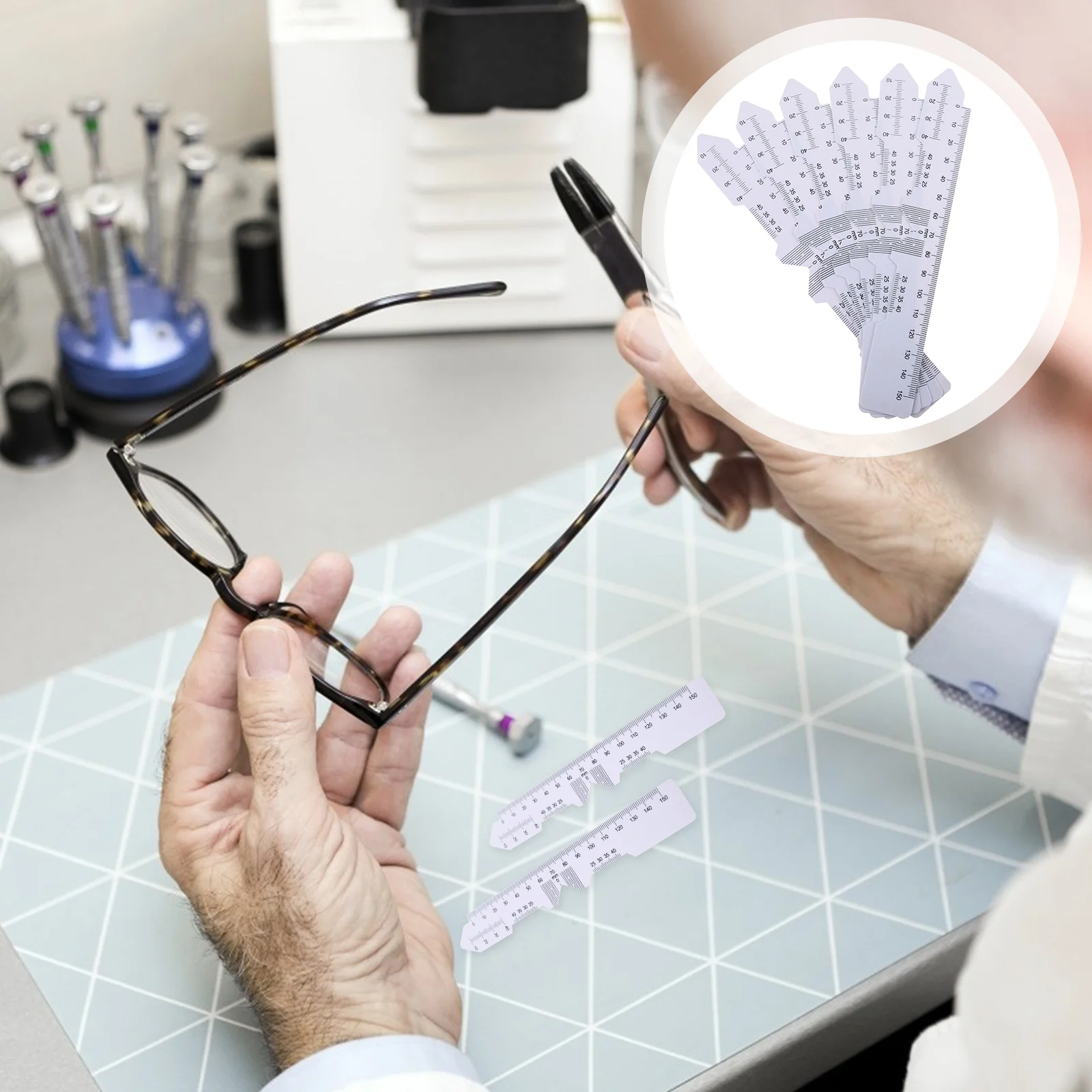 

Аксессуары линейка для межзрачкового расстояния пластиковые очки для фотосъемки Профессиональный офтальмологический инструмент для глаз