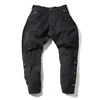 Non Stock Rugged Breeches Vintage Style Biker Pants Mens Motorcycle Trousers Black 3