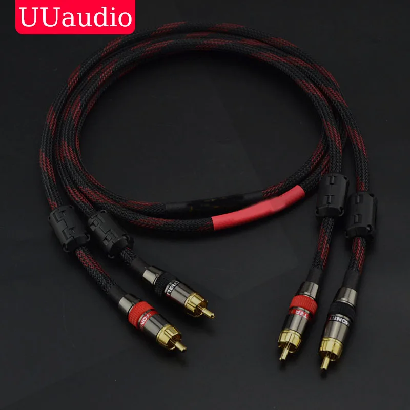 U70 1pair Hifi Rca Cable Digital Audio Cable W/ Dual