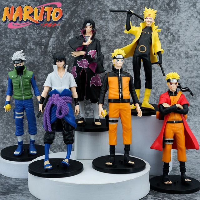 Anime naruto naruto figura shippuden naruto rosto mudando pvc figura naruto  anniversar kakashi jiraiya sasuke modelo de brinquedo presente - AliExpress