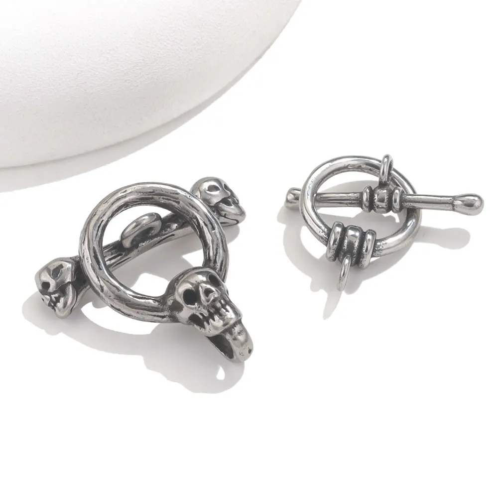 2 satz/los Edelstahl ot Verschluss Stecker Knebel verschlüsse Schnalle für Schmuck machen DIY Armband Halskette Schmuck Ergebnisse – Detail 1