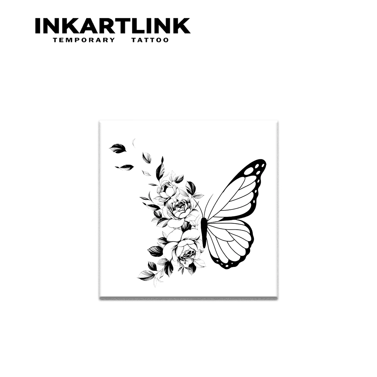 Flower butterfly Temporary Tattoo,Lasts To 15 Days New Technology Magic Waterproof Semi Permanent Sticker. 3
