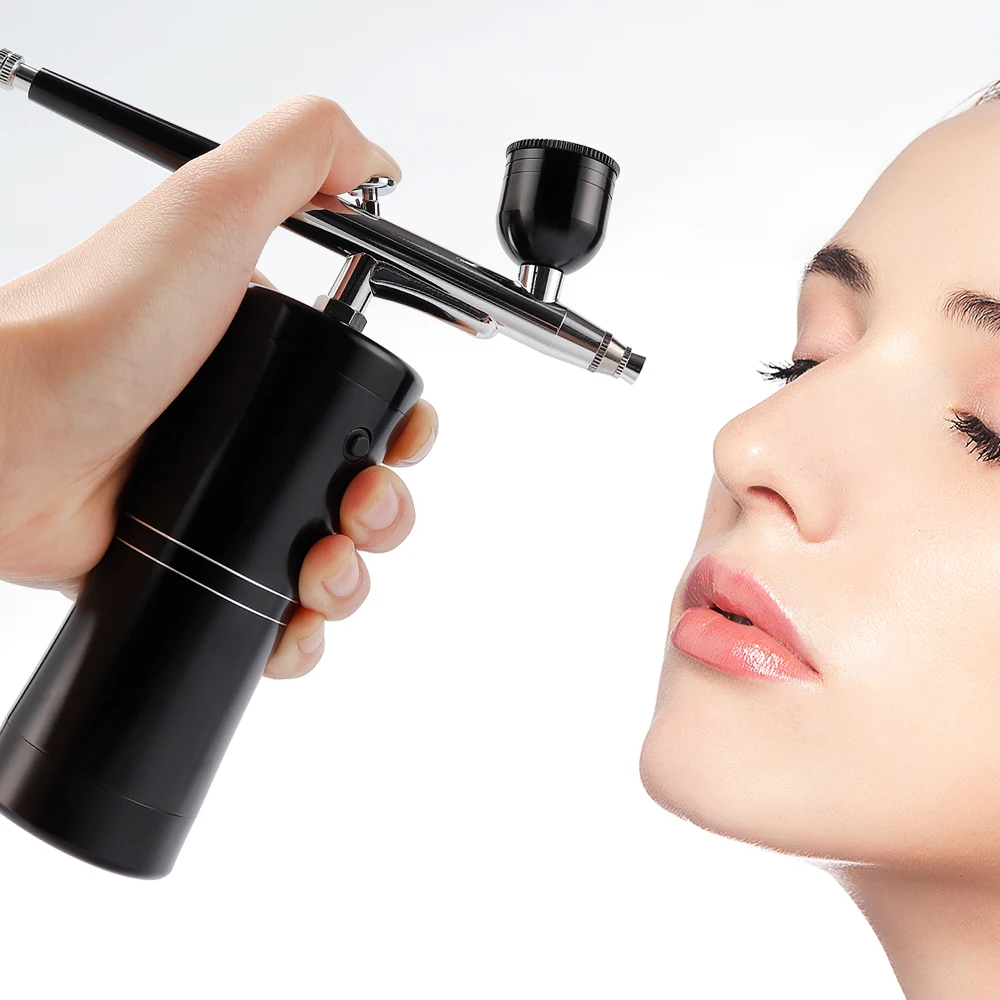 

Nail Art Tattoo Cake Makeup Rechargeable Airbrush Compressor Kit Air Brush Sprayer Water Oxygen Deep Hydrating Machine