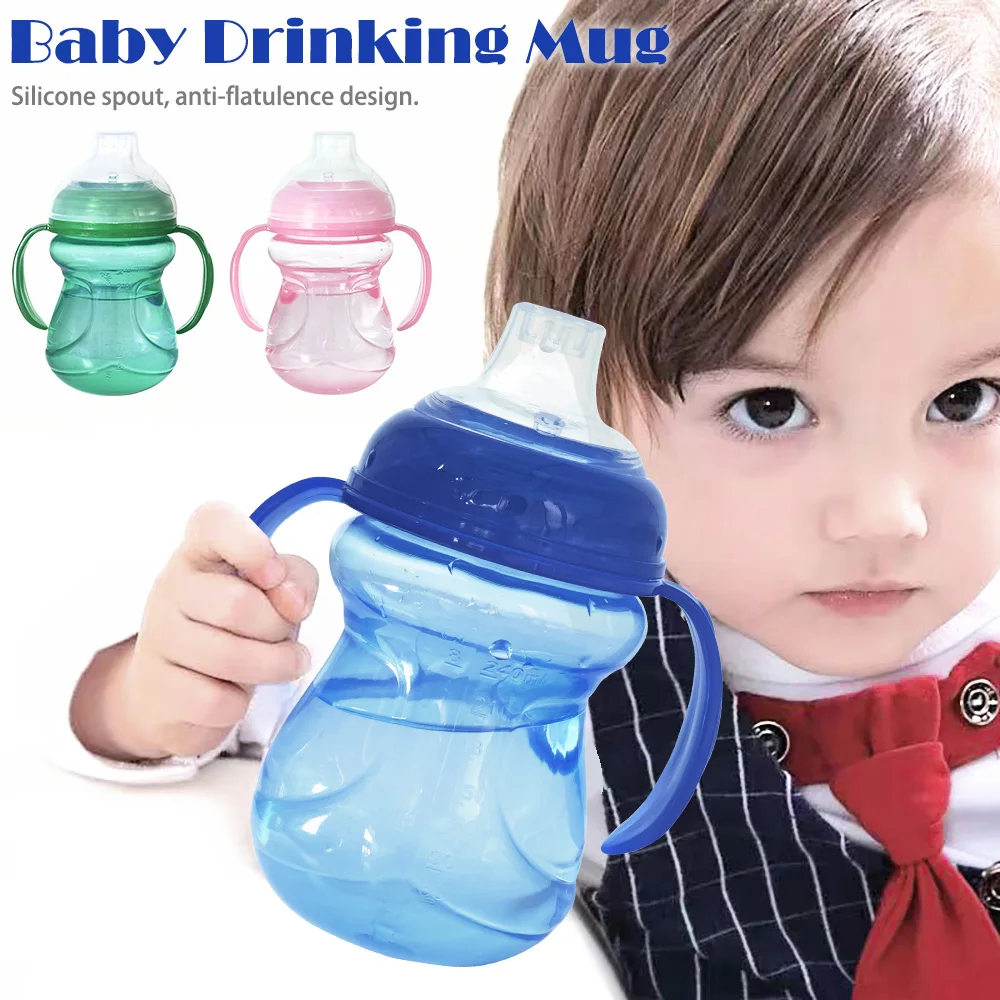 Silicone thick beak duckbill cup PP material 2-8 years old children's drinking cup heat-resistant drop-resistant light weight