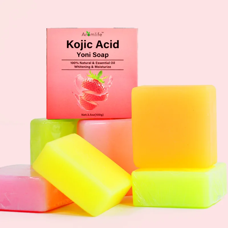 

2 Pcs Fruit Kojic Acid Yoni Soap Bar Vaginal Moisturizing Intimate PH Balancing Skin Cleansing Anti Odor Infection Irritation