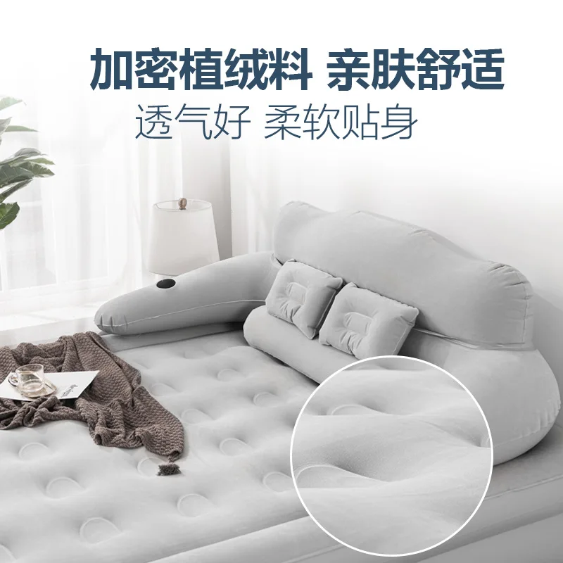 Inflatable mattress household outdoor inflatable bed foldable multifunctional inflatable bed lazy for convenient storage