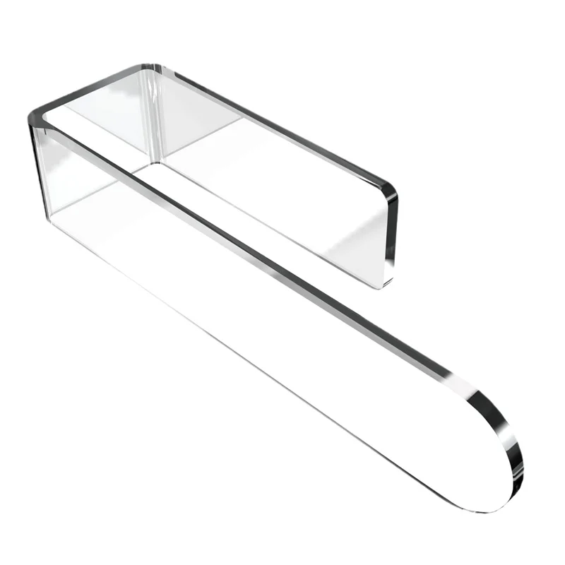 U Shape Bathroom Acrylic Towel Bar Hand Towel Holder Self Adhesive Towel Rack For Bathroom Wall Mounted Transparent Towel Hanger 5