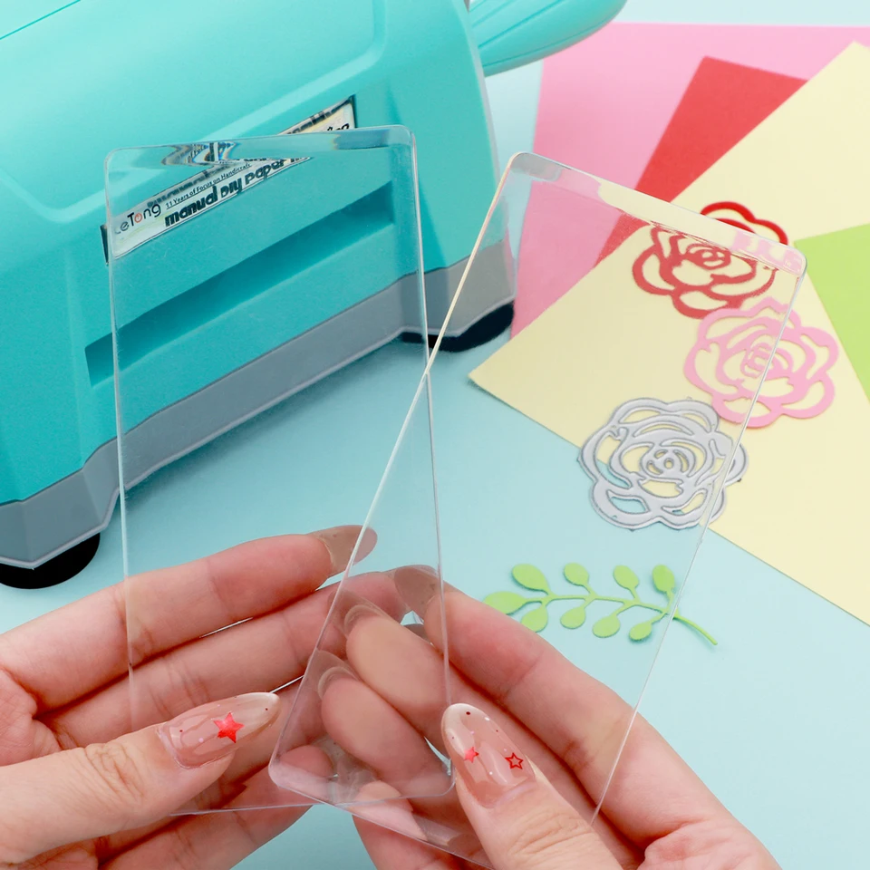 BAOFALI 2 Pcs/1 Pair Mini Cutting Pads For Die Cutting Machine; Clear Polycarbonate