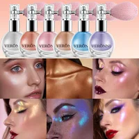 6 Colors Diamond Highlighter Powder Spray Waterproof High Gloss Glitter Body Bronzer Highlight Powder Face Contour Illuminator 1