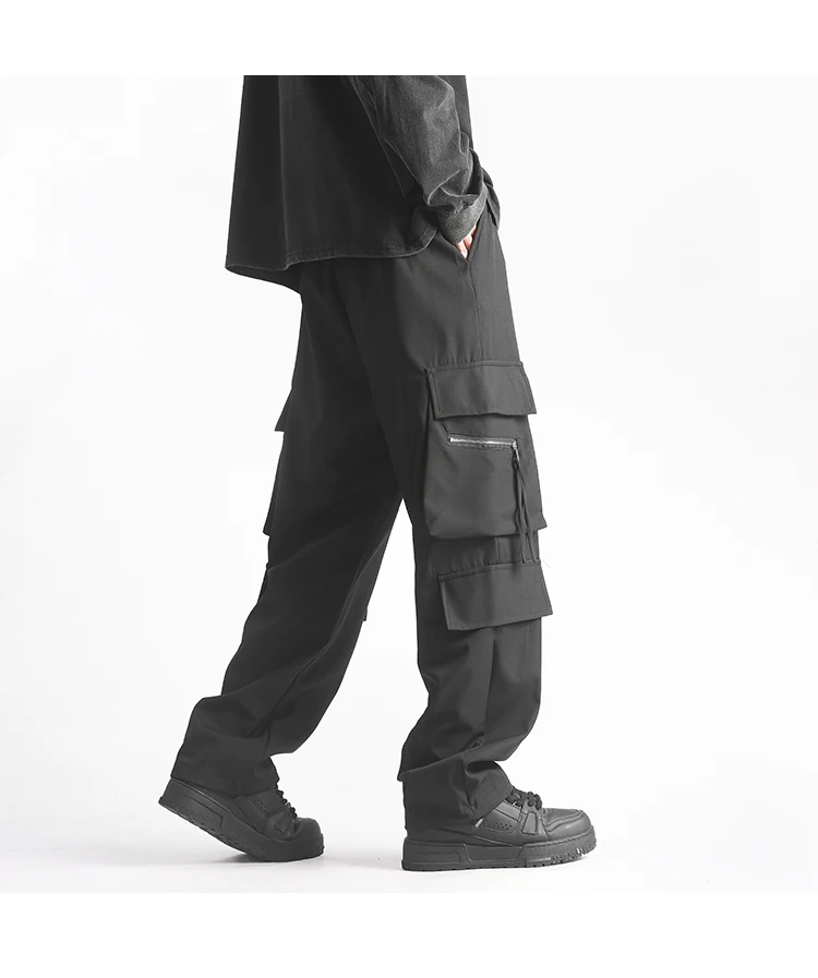 Description Picture 6 of itemFashion Cargo Pants Men Overalls Men Jogger Harlan Pants Streetwear Hip Hop Sweatpants Men Woman Elastic Waist Trousers S-3XL