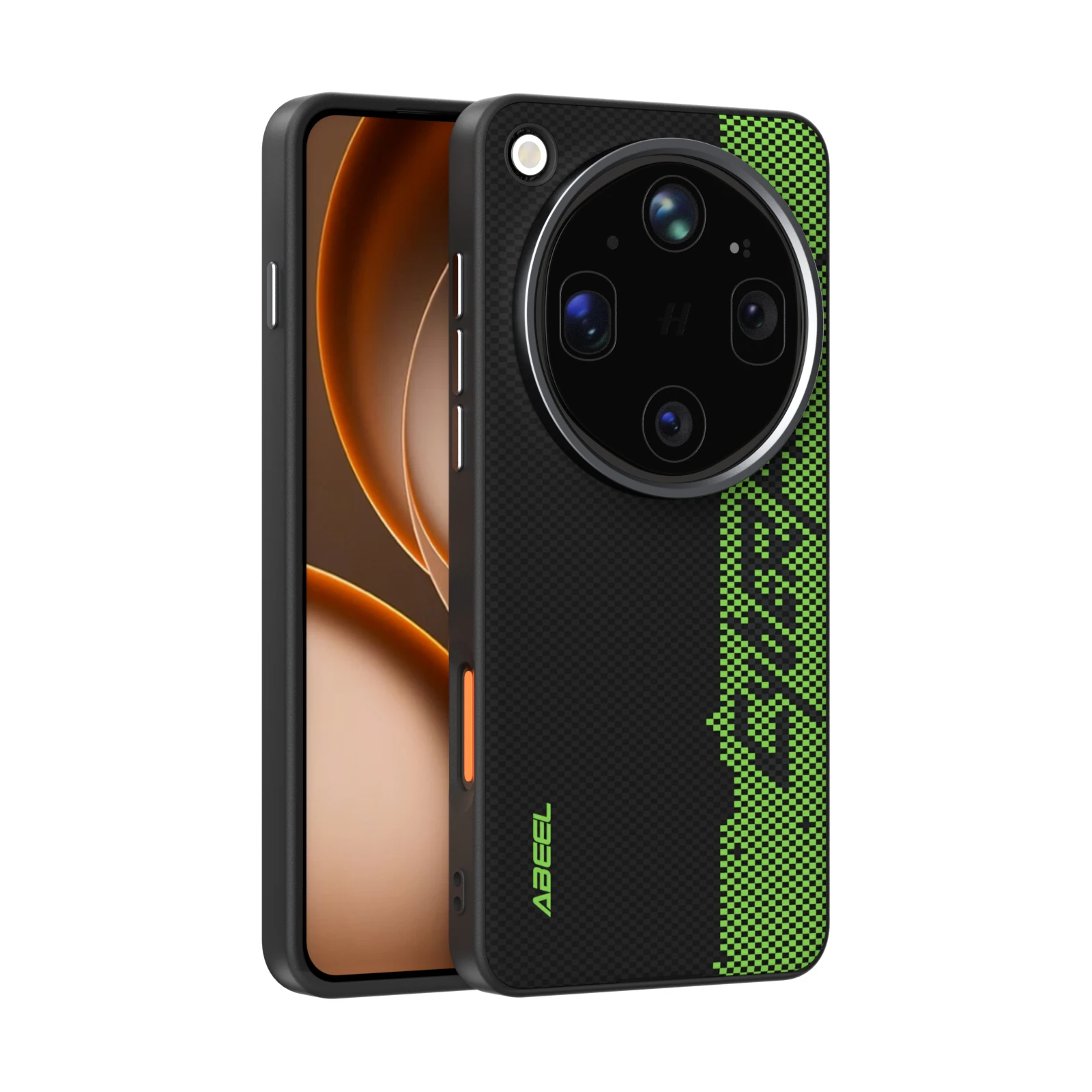 Premium Magnetic Lens Large Hole Anti-Fall Phone Cover with Wireless Charging Capability