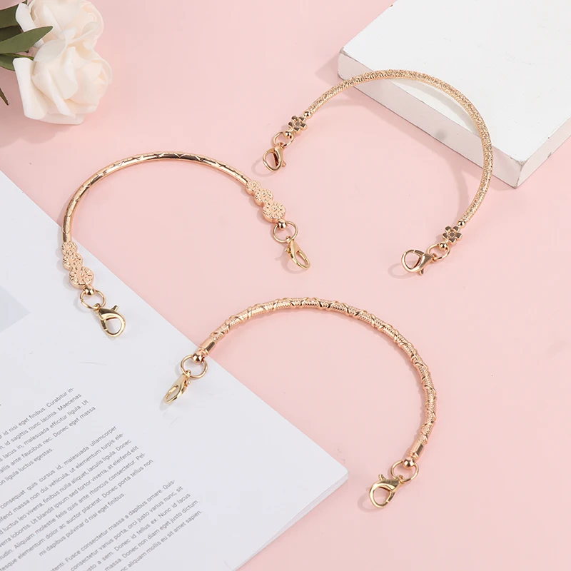 

2023 Metal Bag Frame For Purse Handbag Handles Clutch Bag Accessories DIY Purse Clasp Round Metal Bag Handles