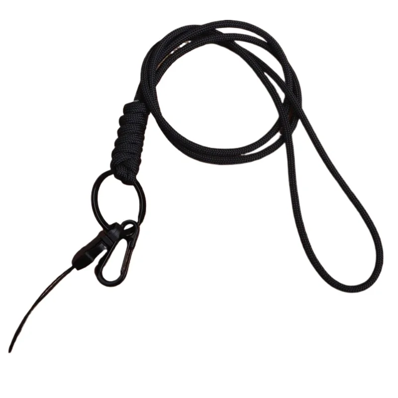 단색 랜야드 1개, 튼튼한 폴리에스터 직조 로프, 패스, 작업 카드 홀더, 키체인, 휴대폰, 카메라 키, 넥 스트랩