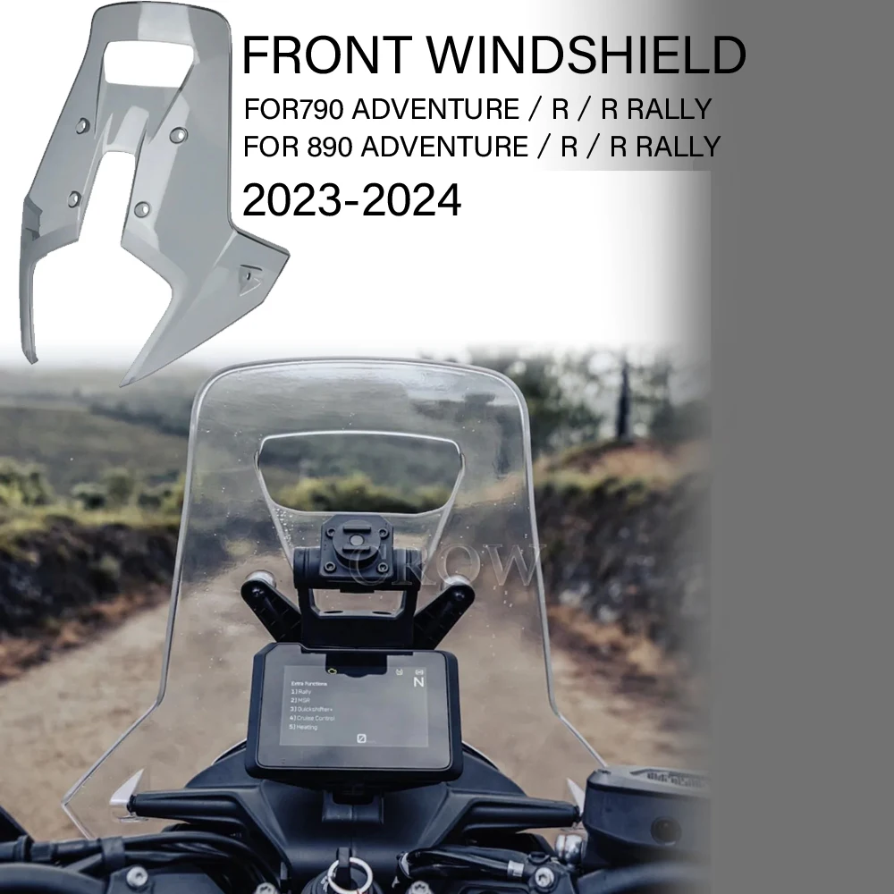 Moto Acrilico Rally Parabrezza Parabrezza Deflettore Schermo Schermo Parabrezza Visiera Per 790 890 Adv Adventure R Rally 2023 2024