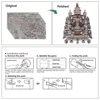 Piececool 3D Puzzles Sky Royal Palace Metal Model Building Kits DIY Toys for Teen Brain Teaser Jigsaw Creative Gifts 620pcs 5