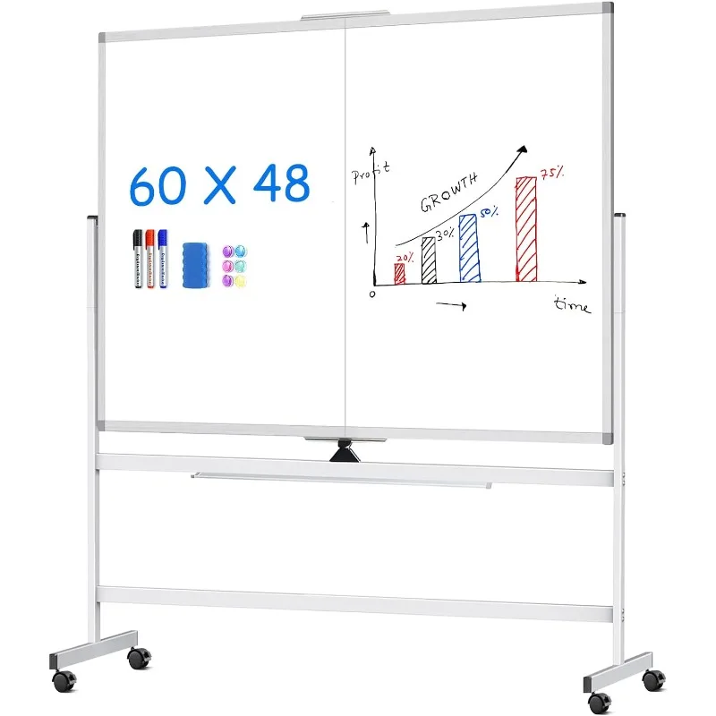 maxtek Whiteboard voor boven deur en muur, 90 x 60 cm magnetisch klein whiteboard met verstelbare lange arm haakbevestiging - eenvoudig te installeren, draagbaar veegbord voor thuis, studentenkamer maxtek Whiteboard voor boven deur en muur, 90 x 60 cm magnetisch klein whiteboard met verstelbare lange arm haakbevestiging - eenvoudig te installeren, draagbaar veegbord voor thuis, studentenkamer