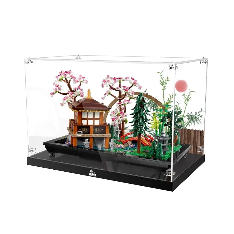 

3mm Acrylic Display Case for Lego 10315 Tranquil Garden Building Blocks Patterned Display Case NO Bricks Set