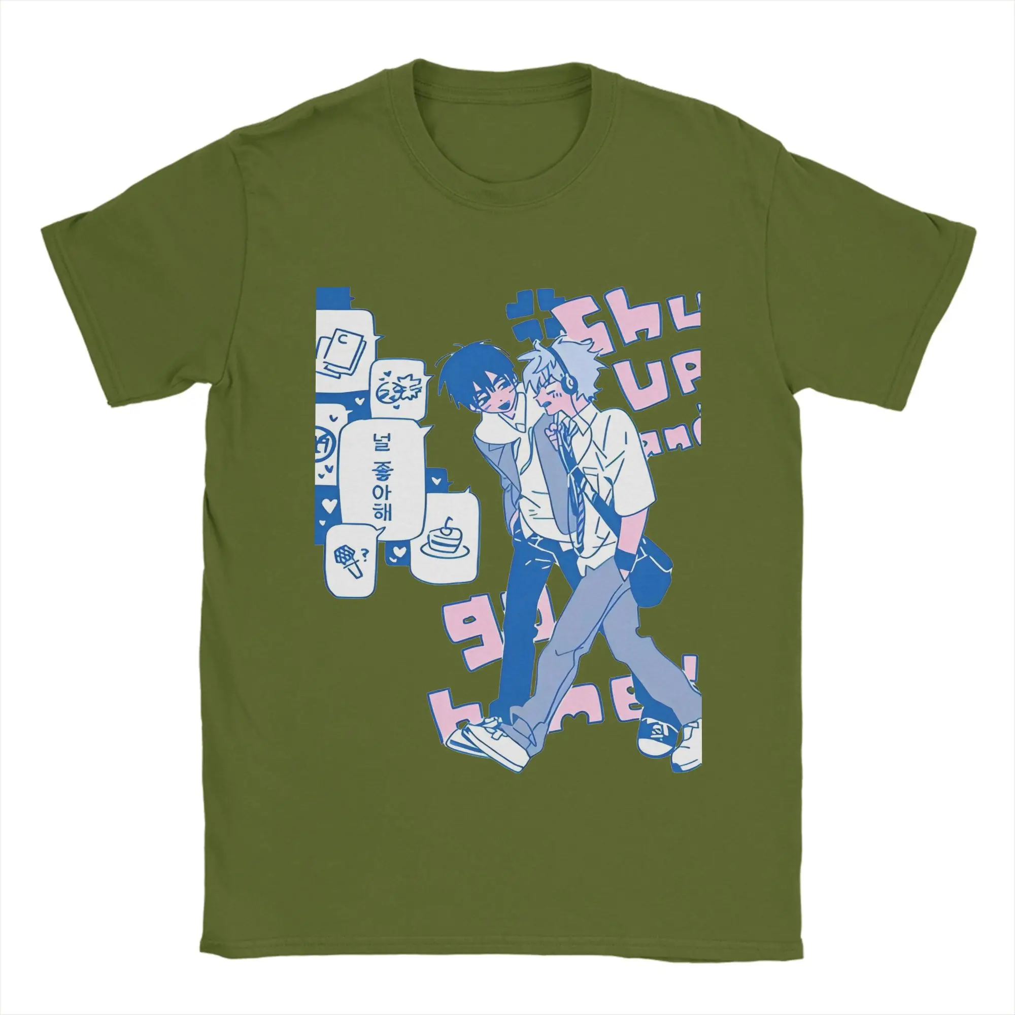 Men's Pure Cotton Vintage Crewneck T-Shirt - Short Sleeve Graphic Tee Gift Idea