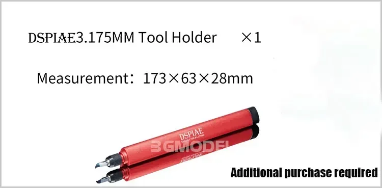 Model Tools DSPIAE Model Making Tool PB Series Full Section Tungsten Steel Pushing Knife Head 0.1-3.0MM Multiple Models