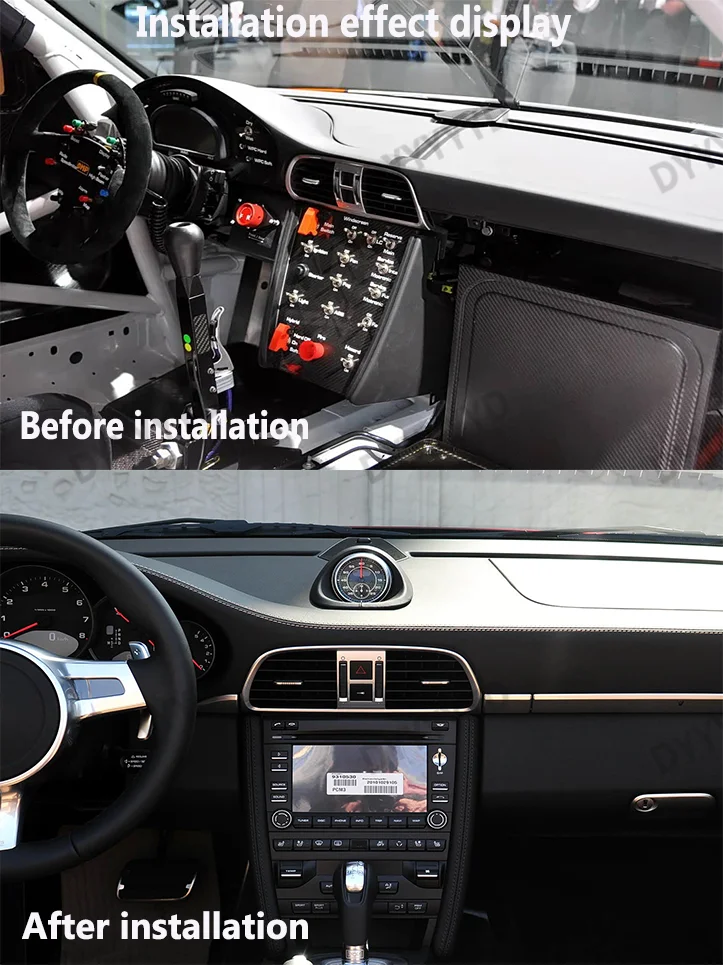 Car Stopwatch For Porsche 911 997 Carrera 987 Cayman 2006-2012 Console Dashboard