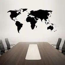 Travel World Map Wall Sticker Vinyl Home Decor Living Room Bedroom Decoration Decals Art Business Office Murals Wallpaper C16