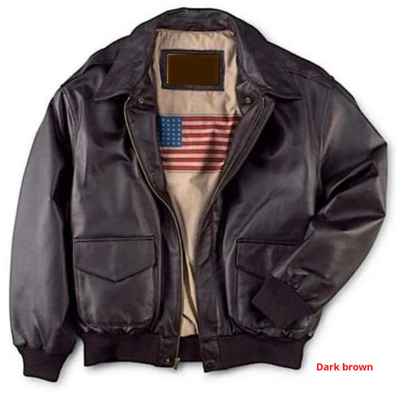 Retro Oversized Motorcycle Jacket American Air Force Pu Leather Jacket Male Female Pilots Couple Leather Motorcycle Jackets Gift