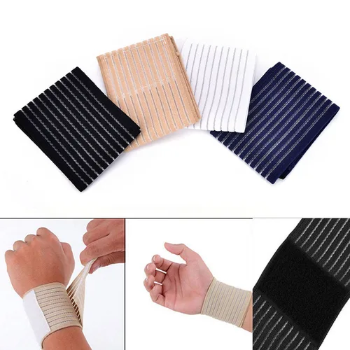 1pc 탄성 스포츠 붕대 손목 밴드 무릎 손 지원 손목 보호대 랩 보호대 Weat Band Fitness Powerlifting For Tennis Ankle 5