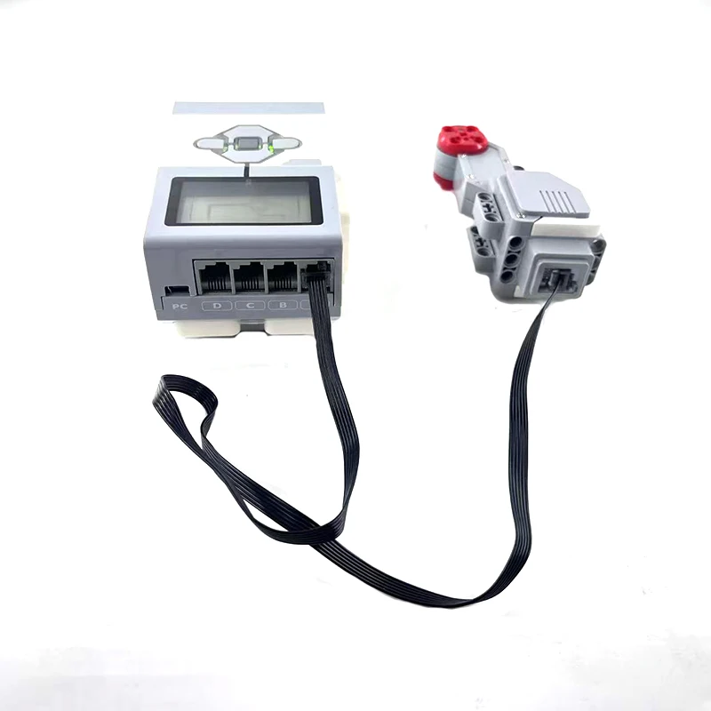 10개 15cm 25cm 35cm 50cm EV3 데이터 라인 크리스탈 커넥터 소프트 블랙 케이블 빌딩 블록 호환 레고드 마인드스톰스 NXT 45544