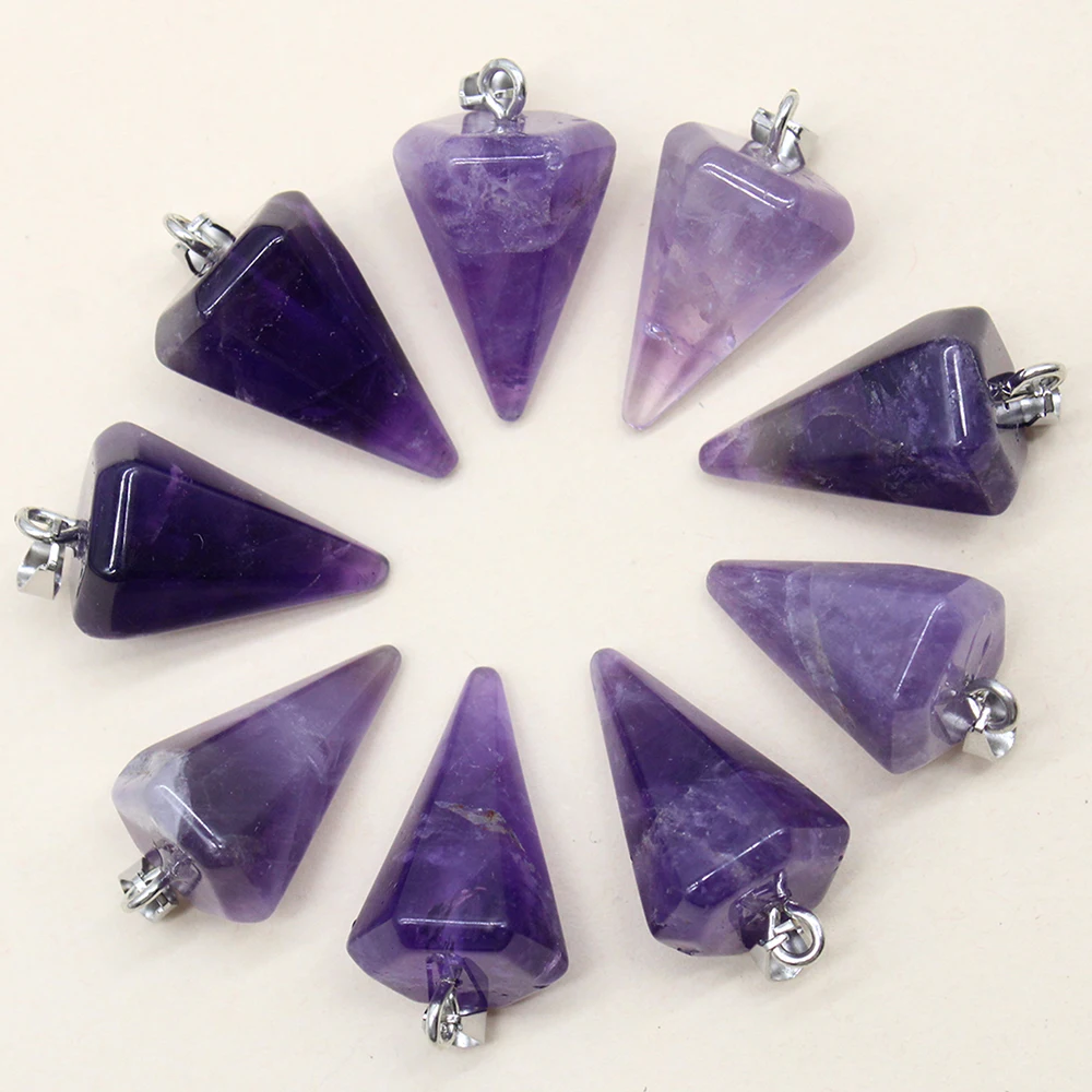 24pc Natural Stone Pendants 2