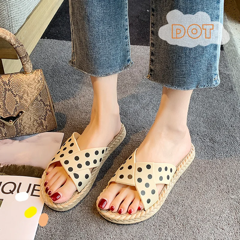 

Flat-bottomed Fairy French Slippers Niche Joker Slippers Women Wear Fashion Men Shoes Men Slippers Home Slippers Funny Slippers