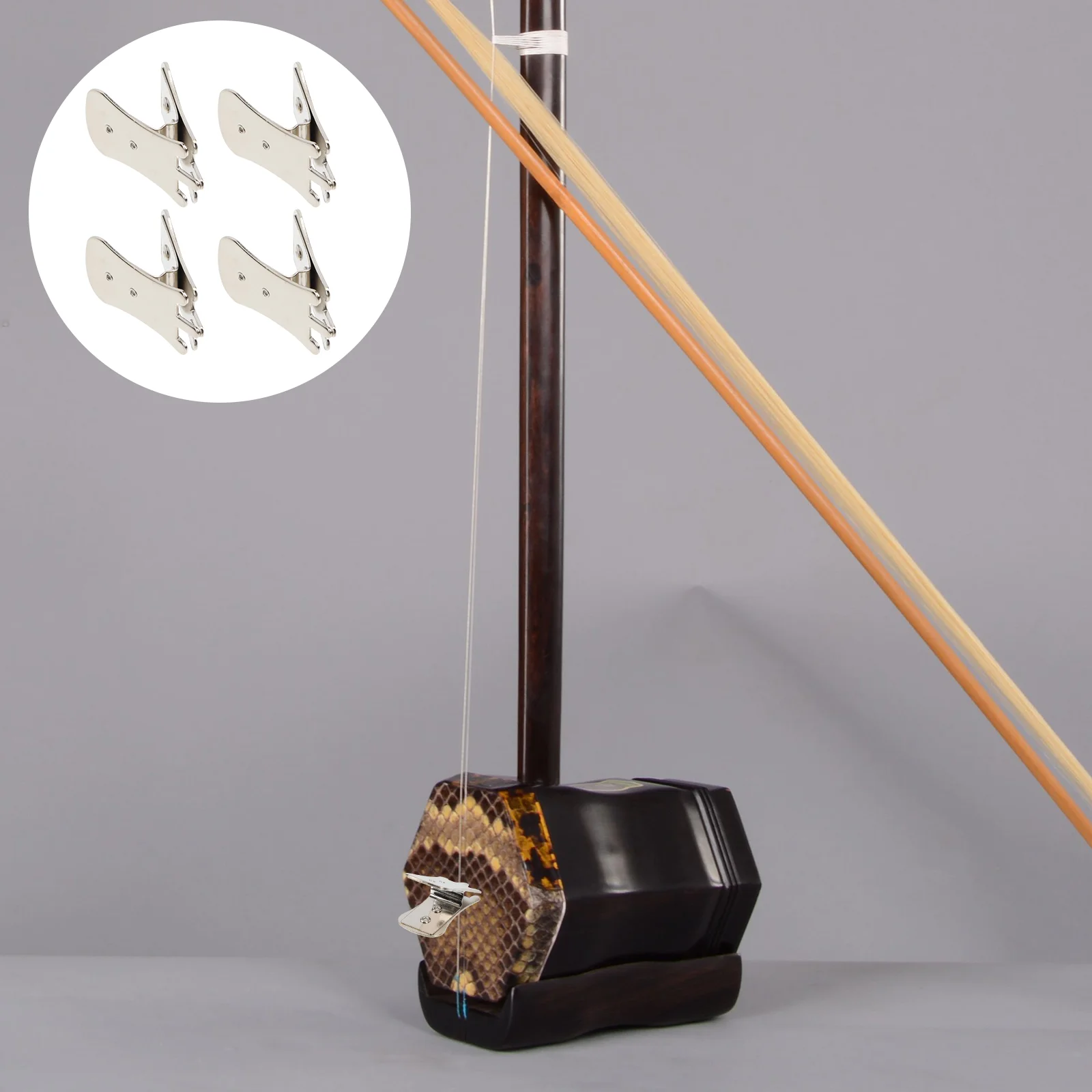 4Pcs Erhu Mute Silencer Tools Huqin Accessories Erhu Huqin Mute