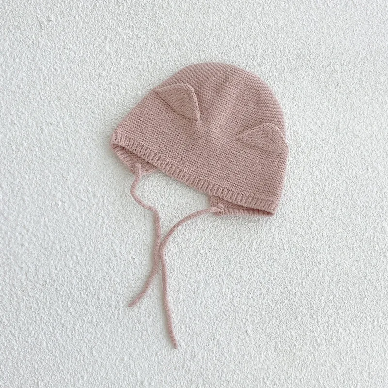 0-4Years Baby Hat Autumn Winter Ear Rabbit Knitted Kid Hat Baby Girls Kids Boys Cute Wool Hat Kids Accessories Newborn