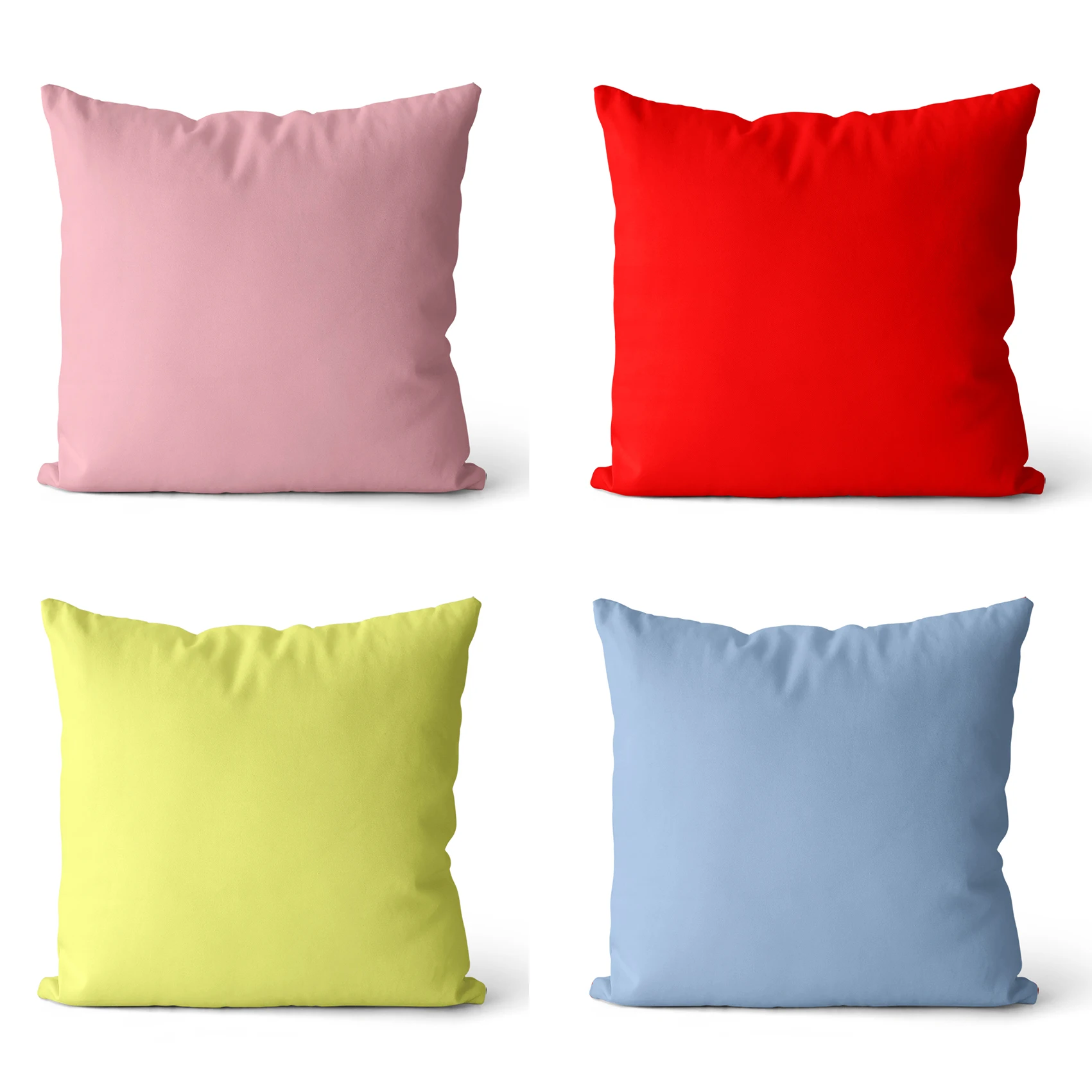 

WUZIDREAM Luxury plush cushion pillowcase, red, yellow, pink, blue pillowcase, home decoration sofa pillowcase