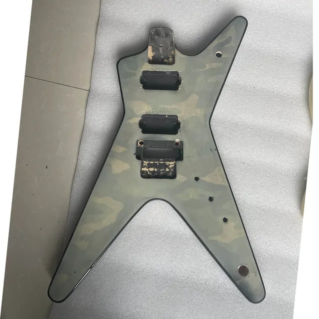 エレキギター シルバー カモフラージュ 6弦 エレキギター シルバー カモフラージュ 6弦 6弦エレキギター